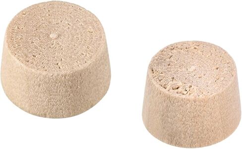 uxcell 1/2 Inch and 7/16 Inch Wood Button Top Plugs Cherry Hardwood Furniture Plugs 9/25 Inch Height 100pcs in Saudi Arabia