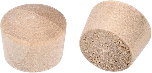 uxcell 1/2 Inch and 7/16 Inch Wood Button Top Plugs Cherry Hardwood Furniture Plugs 9/25 Inch Height 100pcs in Saudi Arabia
