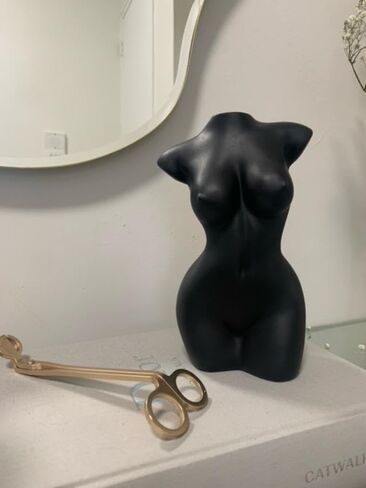 Black Vase Female Body Vase Human Body Shaped Vase Female Form Cute Bud Flower Planter Vases Body Vase Vase Modern Chic Decor for Flowers Boho Home Feminist Decor 7.7" H in Saudi Arabia