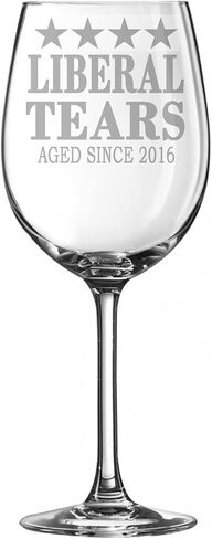Liberal Tears Donald Trump MAGA make america great again Republican Idea Wine Glass (10 oz rock whickey glass) in Saudi Arabia