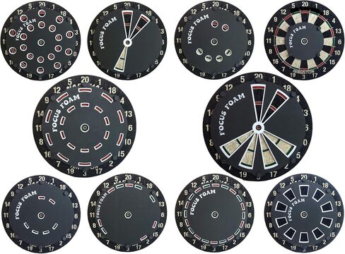 Focus Foam Steel Tip Dartboard Training Pack, Set of 10, Full Collection in Saudi Arabia
