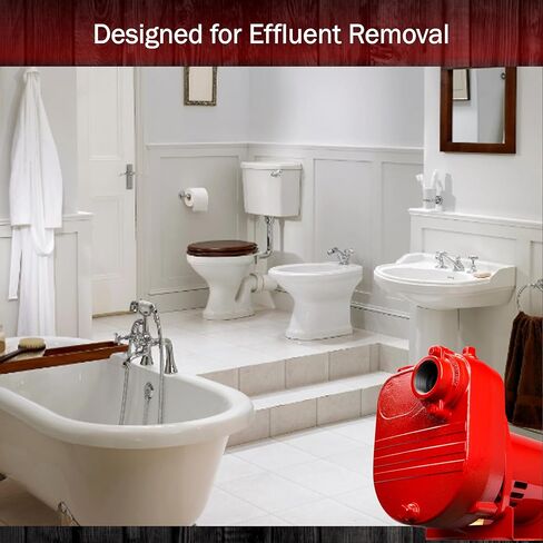 Red Lion RL-S50 115/230 Volt, 1/2 HP, 2940 GPH Self Priming Cast Iron Surface Effluent Pump, Red, 621810 in Saudi Arabia
