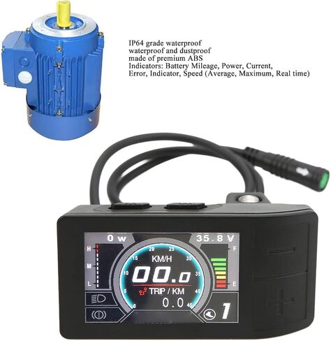 DAUERHAFT 500c عرض الدراجة الكهربائية، عملية سهلة، عرض دراجة ABS مقاوم للغبار، IP64 مقاوم للماء لاستبدال Bafang BBS01، BBS02، BBSHD in Saudi Arabia