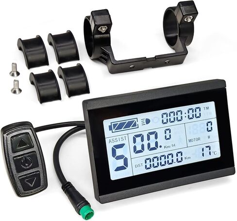 شاشة MUSELK SPOECRTN E-Bike KT-LCD3 24V/36V/48V مع قابس مقاوم للماء وعادي لوحدة التحكم KT، ملحقات مجموعة أدوات تحديث الدراجة الكهربائية in Saudi Arabia