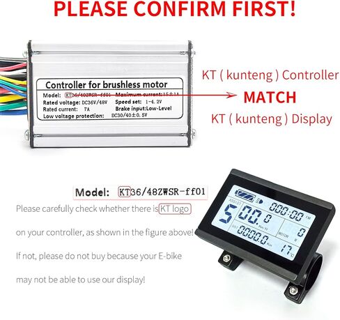 شاشة MUSELK SPOECRTN E-Bike KT-LCD3 24V/36V/48V مع قابس مقاوم للماء وعادي لوحدة التحكم KT، ملحقات مجموعة أدوات تحديث الدراجة الكهربائية in Saudi Arabia