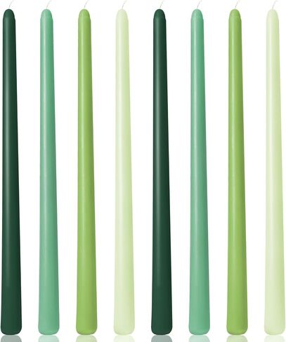 12 Inch Long Taper Candles for Home Decoration, 8 Pack Color-Gradient Candlesticks for Dinner Party Holiday Fall Halloween and Harvest - Orange Series in Saudi Arabia
