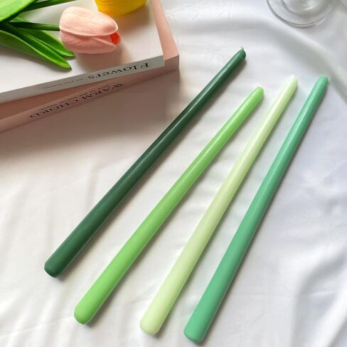 12 Inch Long Taper Candles for Home Decoration, 8 Pack Color-Gradient Candlesticks for Dinner Party Holiday Fall Halloween and Harvest - Orange Series in Saudi Arabia