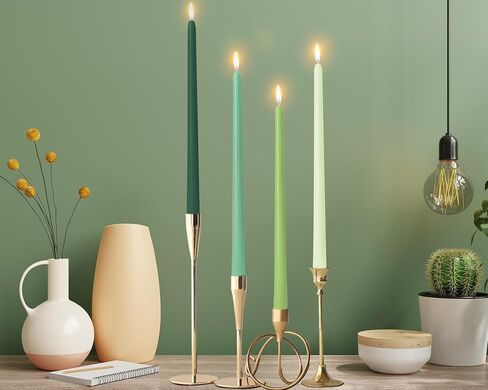 12 Inch Long Taper Candles for Home Decoration, 8 Pack Color-Gradient Candlesticks for Dinner Party Holiday Fall Halloween and Harvest - Orange Series in Saudi Arabia