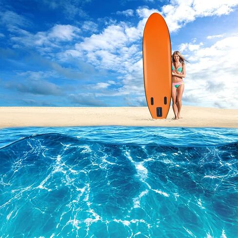 Inflatable Stand Up Paddle Board with Premium SUP Accessories, Wide Stable Design, Non-Slip Comfort Deck and Adjustable Paddle for Youth & Adults of All Skill Levels in Saudi Arabia