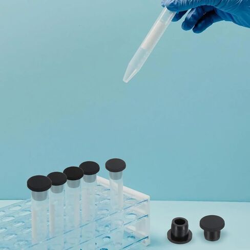 PATIKIL 15.5mm Diameter Rubber Hole Plugs, 16 Pcs Silicone Rubber Round Hole Stoppers for 15mm Hole, Black in Saudi Arabia