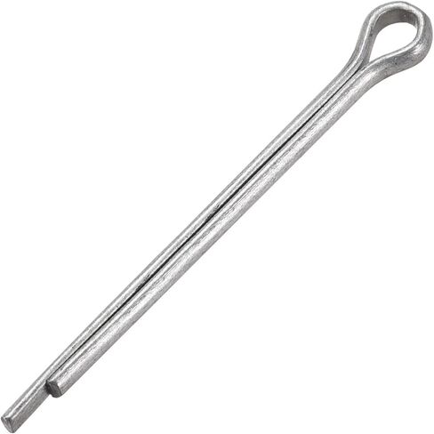 uxcell Split Cotter Pin - 5/32 inch x 1 37/64 inch (4mm x 40mm) Carbon Steel 2-Prongs Silver Tone Fastener Clip Key 100Pcs in Saudi Arabia