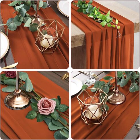 12 حزمة من مفرش طاولة من الشيفون الأخضر الزمردي بطول 10 أقدام، مقاس 28 × 120 بوصة، مفرش طاولة شفاف، مفرش طاولة رومانسي لديكور الزفاف، وحفلات استقبال المولود الجديد، وديكورات طاولات الكيك في حفلات أعياد الميلاد in Kuwait