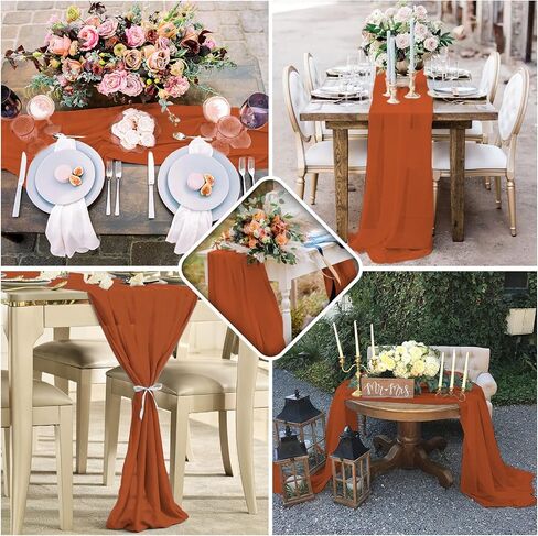 12 حزمة من مفرش طاولة من الشيفون الأخضر الزمردي بطول 10 أقدام، مقاس 28 × 120 بوصة، مفرش طاولة شفاف، مفرش طاولة رومانسي لديكور الزفاف، وحفلات استقبال المولود الجديد، وديكورات طاولات الكيك في حفلات أعياد الميلاد in Kuwait