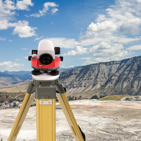 Wooden Survey Tripod Laser Level Tripod Construction Tripod with 5/8-Inch 11-Threaded Flat Head with Twist Lock for Total Station Theodolite Auto Level (DW-1-FCT) in Saudi Arabia