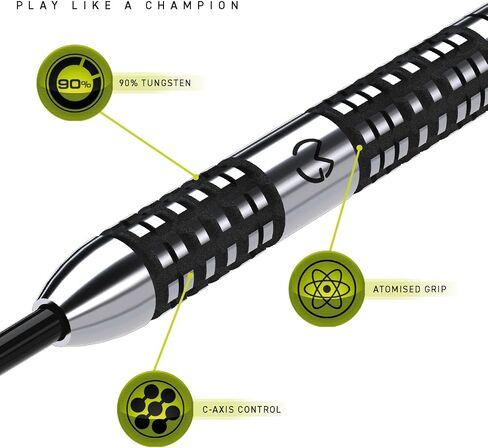 Winmau Michael Van Gerwen MvG Absolute Tungsten Darts Set with Prism Flights and Vecta Shafts (Stems) in Saudi Arabia