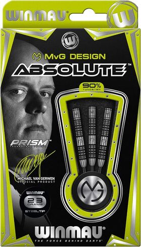 Winmau Michael Van Gerwen MvG Absolute Tungsten Darts Set with Prism Flights and Vecta Shafts (Stems) in Saudi Arabia