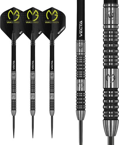 Winmau Michael Van Gerwen MvG Absolute Tungsten Darts Set with Prism Flights and Vecta Shafts (Stems) in Saudi Arabia