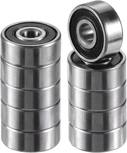 ACROPIX 623-2RS محامل مزدوجة المطاط مختومة الكرات الأخدود العميق 3x10x4mm لهجة فضية - حزمة من 10 in Saudi Arabia