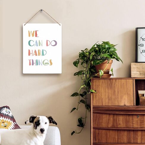 Inspirational Progress Over Perfection Hanging Wooden Signs 12x6, Motivational Mental Health Wall Decor for Classroom Kids Room Playroom, Mental Health Home Decor Gifts for Kids Boys Girls in Saudi Arabia