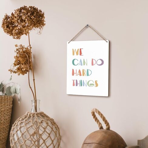 Inspirational Progress Over Perfection Hanging Wooden Signs 12x6, Motivational Mental Health Wall Decor for Classroom Kids Room Playroom, Mental Health Home Decor Gifts for Kids Boys Girls in Saudi Arabia
