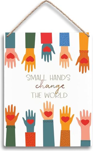 Inspirational Progress Over Perfection Hanging Wooden Signs 12x6, Motivational Mental Health Wall Decor for Classroom Kids Room Playroom, Mental Health Home Decor Gifts for Kids Boys Girls in Saudi Arabia