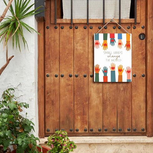 Inspirational Progress Over Perfection Hanging Wooden Signs 12x6, Motivational Mental Health Wall Decor for Classroom Kids Room Playroom, Mental Health Home Decor Gifts for Kids Boys Girls in Saudi Arabia