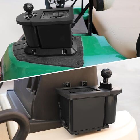Roykaw Golf Cart Ball Washer with Club Head Cleaner, Golf Ball Cleaner Universal Compatible with EZGO, Club Car, Yamaha, Advanced EV, w/Upgrade Precedent Base Bracket in Saudi Arabia
