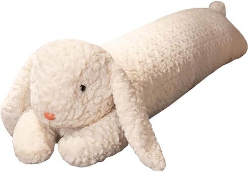 Hofun4U Rabbit Plush Pillow, Rabbit Stuffed Animal, Rabbit Plush Long Body Pillow Gift for Kids Adults (White,47 inch) in Saudi Arabia
