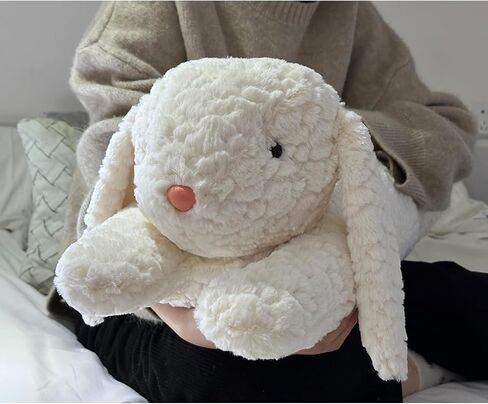 Hofun4U Rabbit Plush Pillow, Rabbit Stuffed Animal, Rabbit Plush Long Body Pillow Gift for Kids Adults (White,47 inch) in Saudi Arabia