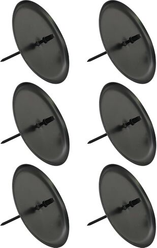 6PCS DIY Handmade Candle Fixing Holder Stand Metal Pillar Candle Plate Wreath Candle Fixing Clips Tealight Stand Ornament for Home Shop Christmas Festival in Saudi Arabia