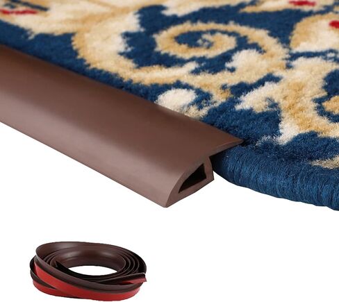 iZiv 6.56 FT PVC Floor Transition Strip, Peel and Stick Molding Trim for Threshold Transitions with a Height Less Than 5 mm, Carpet & Floor Edging Trim, Carpet to Tile Transition Strip in Saudi Arabia