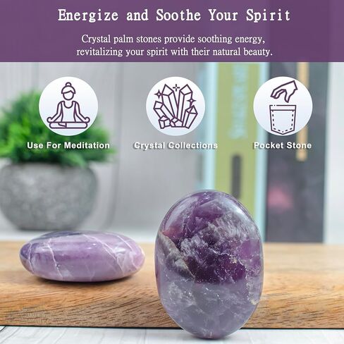 55-60 مم حجر النخيل قوس قزح حجر القمر - حجر القلق الطبيعي شقرا شفاء الريكي جيب حجري مصقول من الكريستال المنحوت يدويًا وحجر الشفاء لوازم شبكة كريستال التأمل والعلاج وموازنة الطاقة in Kuwait