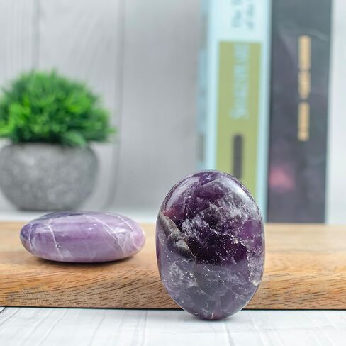 55-60 مم حجر النخيل قوس قزح حجر القمر - حجر القلق الطبيعي شقرا شفاء الريكي جيب حجري مصقول من الكريستال المنحوت يدويًا وحجر الشفاء لوازم شبكة كريستال التأمل والعلاج وموازنة الطاقة in Kuwait