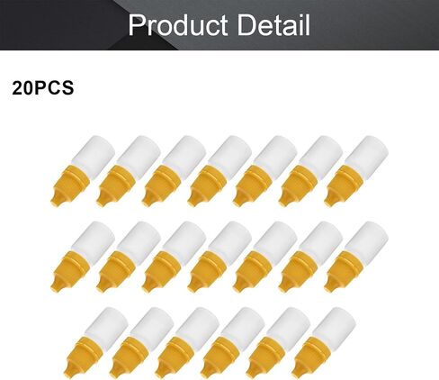 Othmro 20Pcs 0.2oz Lab Dropping Bottles 5ml PE Plastic Bottles Lab Eye Dropper Bottles Squeezable Eye Liquid Drop Bottle Small Mouth Drop Bottles Sample Seal Storage Bottles with Yellow Cap for Travel in Saudi Arabia