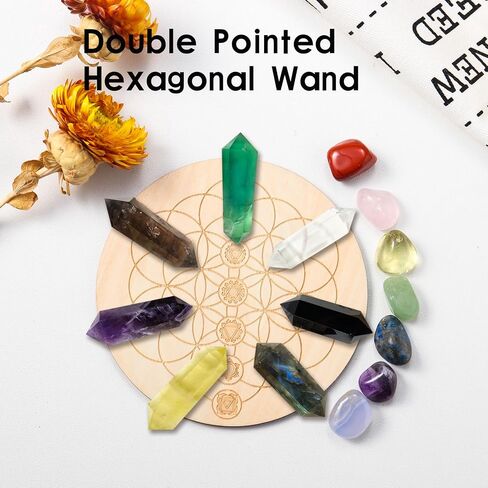 Runyangshi Natural Citrine Crystal Stone Double Pointed Crystal Point 6 Faceted Chakra Reiki Healing Stone Crystal Gemstone Gift in Saudi Arabia