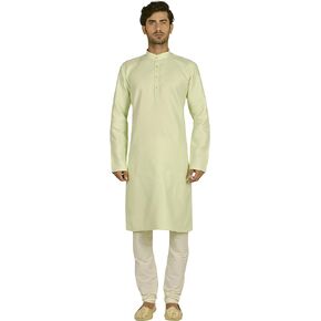 Mens Cotton Kurta Pyjama Set