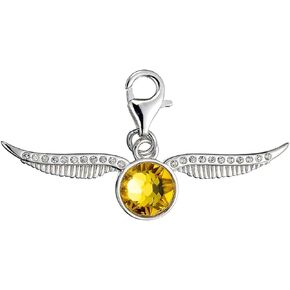 Harry Potter Golden Snitch Clip on Charm with Crystals Elements by The Carat Shop