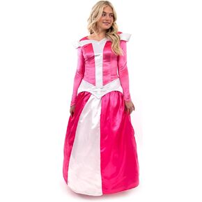 Little Adventures Enchanted Sleeping Beauty Princess Dress-Up Costume for Adult Women - Machine Washable Cosplay Dresses