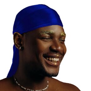 DuragPro 1 Pack Velvet Durag for Men - Enhanced Colorfastness, Durability, and Compression (Black)