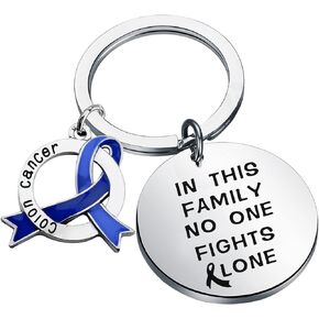 BNQL Colon Cancer Gifts Colon Cancer Awareness Keychain Colon Cancer Survivor Gifts