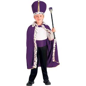 Forum Novelties King Robe and Crown Set Purple Costume, One Size