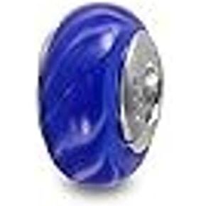 أساور Galaxy Gold GG الأصلية من زجاج مورانو تناسب أساور Pandora Charm، 925 الفضة الاسترليني الملونة دوامة قوس قزح السماء الزرقاء سحر الخرزة الزجاجية الأصلية للسوار والقلادة in Kuwait