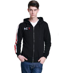 LILLIWEEN Mens Game Cosplay Hoodie N7 3D Jacket Pullover Hooded Sweatshirt in Kuwait