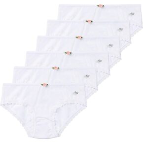 Lucky & Me | Ava Little Girls Bikini Underwear | Tagless | Soft Cotton Modal Spandex Blend | Colorful | 6-Pack