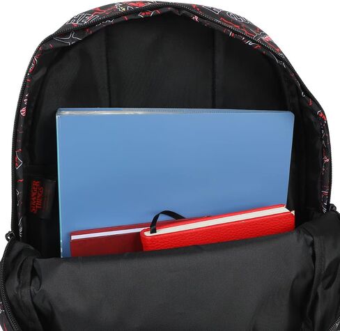 Stranger Things Hellfire Club AOP Black Laptop Backpack, Multicolored, OSFA in Saudi Arabia