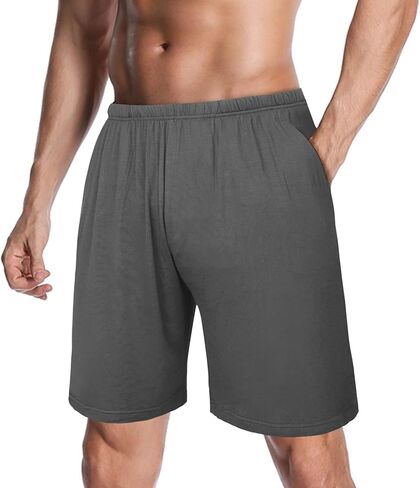 PaTunTEK Men's Sleeping Shorts Modal Lounge Pajama Bottom with Pockets in Saudi Arabia