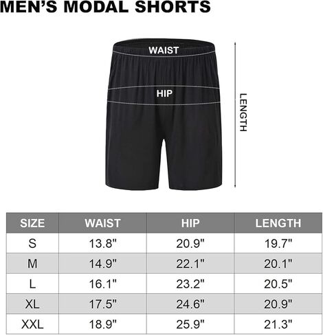 PaTunTEK Men's Sleeping Shorts Modal Lounge Pajama Bottom with Pockets in Saudi Arabia
