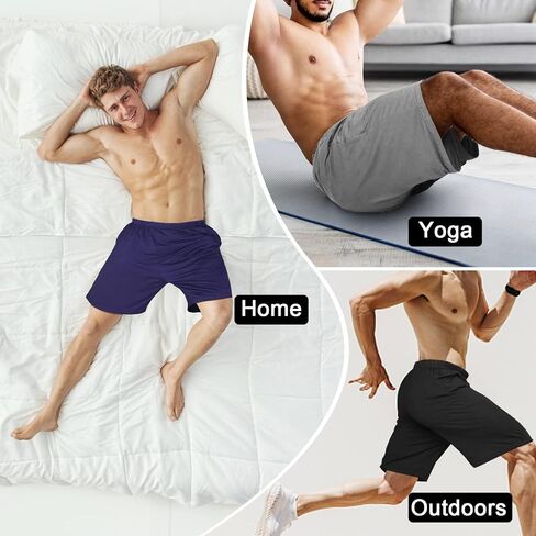 PaTunTEK Men's Sleeping Shorts Modal Lounge Pajama Bottom with Pockets in Saudi Arabia