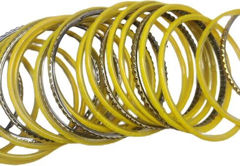 JAWSHEE Velvet Bangles Golden Set, 2 Dozen Glass Velvet Bangles, Matte Color With Velvet Layer For Added Beauty and Durability, Beautiful Women's Bangle Bracelets, Indian Bangles Jewelry Sets For Women in Saudi Arabia