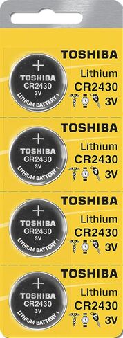 Toshiba CR2430 3 Volt Lithium Coin Battery (4 Batteries) in Saudi Arabia